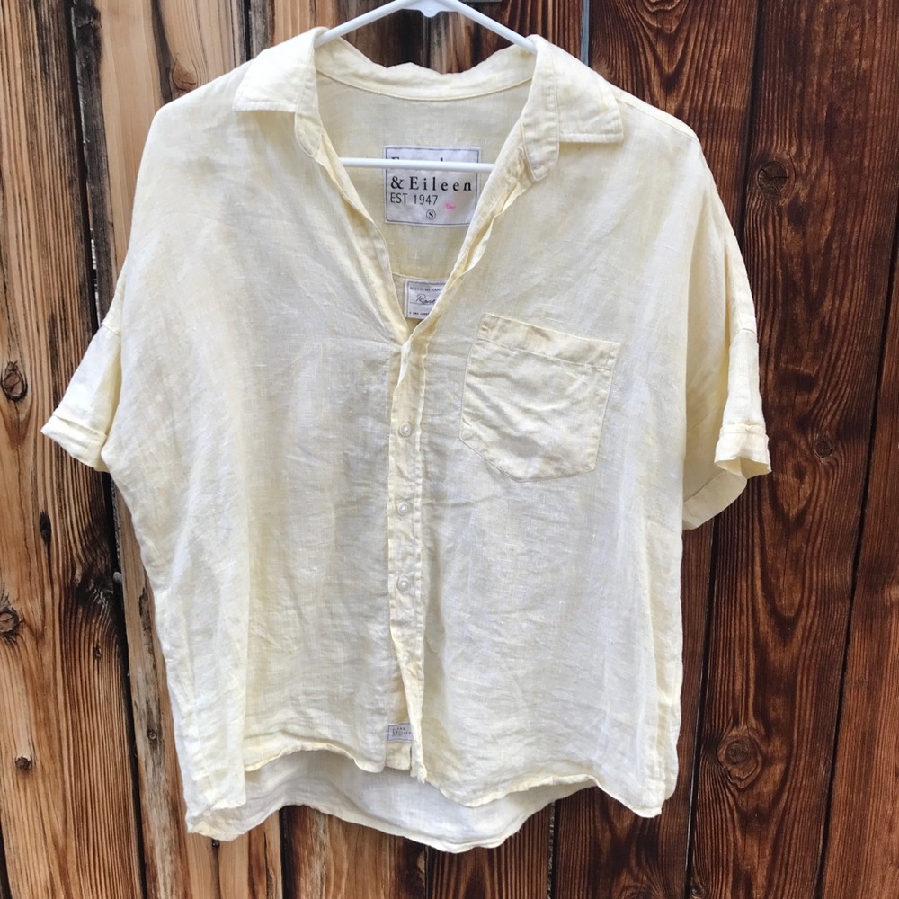Frank & Eileen “Rose” Blouse | soft yellow | oversized
